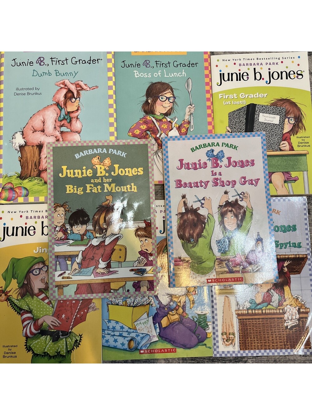 Junie B. Jones Lot of 8 Paperback Books by Barbara Park (Scholastic)